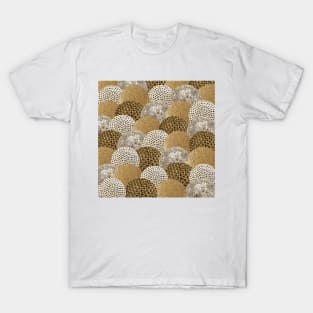 Metallic Golden Mermaid Scales T-Shirt